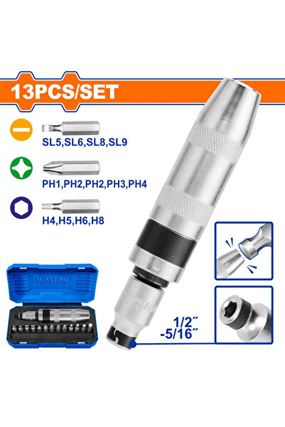 WADFOW طقم مفك طرق 13 قطعة – WYM1B13