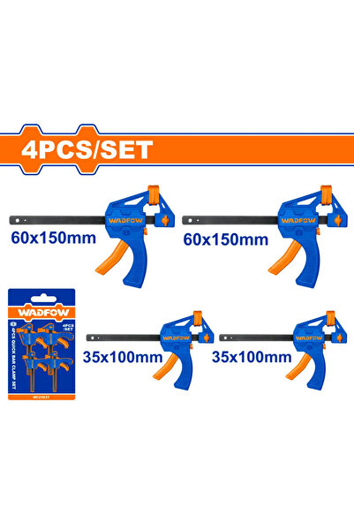 WADFOW طقم مرابط نجار بلاستيك أوتوماتيك (4" + 6") – WCZ4E21