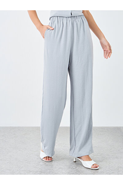 Styli Women Grey Buttoned Top and Pants Co-Ords