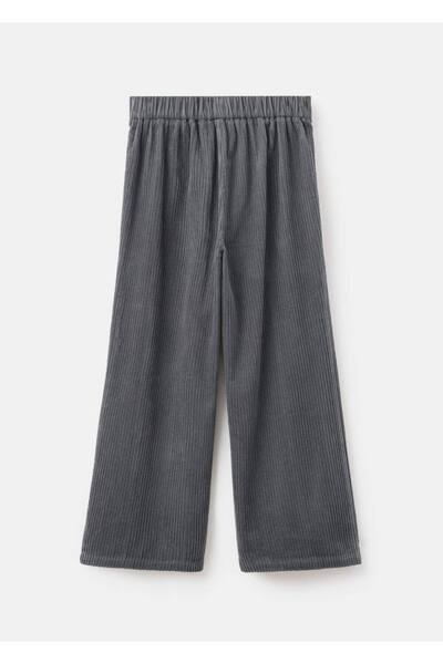 MANGO Kids Kadife pamuklu pantolon