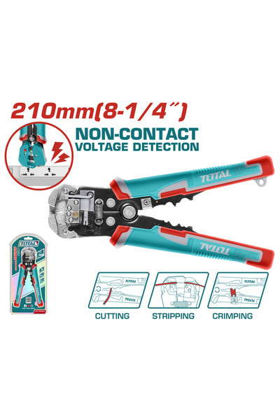 TOTAL Voltaj Algılayıcılı Otomatik Kablo Soyma THT152429