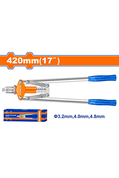 WADFOW زرادية برشام يد طويلة 17" (420مم) – WHR3517