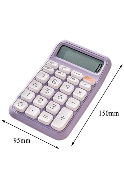 Powermaster PM-25411 Mor 12 Haneli Hesap Makinesi