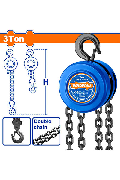 WADFOW ونش يدوي بالسلسلة 3 طن – WCK2583