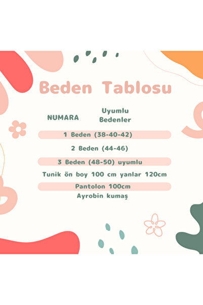 Valens Butik Tunic Pants Set with Necklace Damla