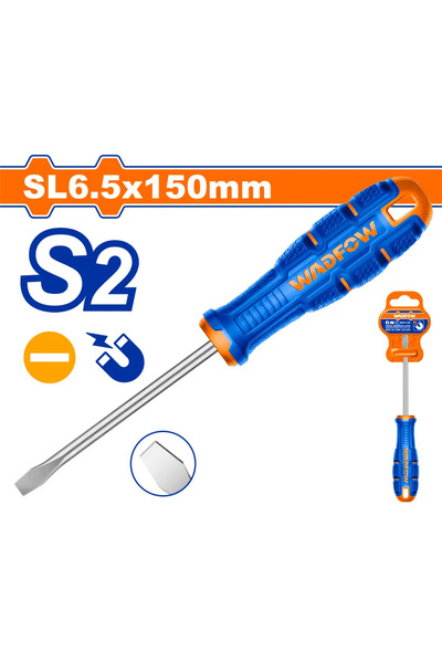 WADFOW مفك يد ربل شق SL6.5 × 150مم (5") – WSDA266