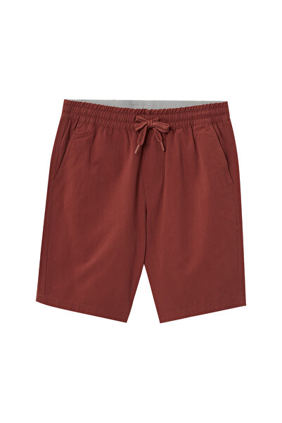 Giordano Men's Cotton Twill Bermuda Shorts: Slim Fit, Elastic Waist, Ultimate Comfort