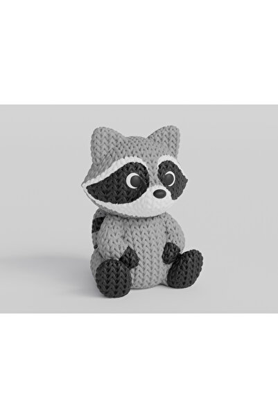 3DONE MODELS Figurină Raton Croșetată 3D – Model Decorativ, Imprimată 3D, Col...