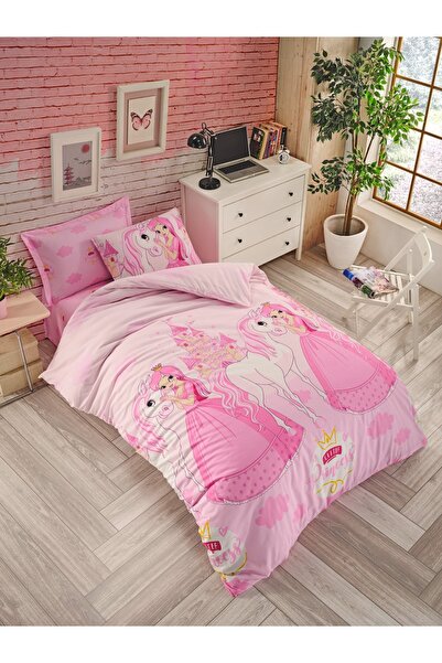 Beğenal Set de lenjerie de pat pentru o persoană Ranforce Light (Princess Horse)