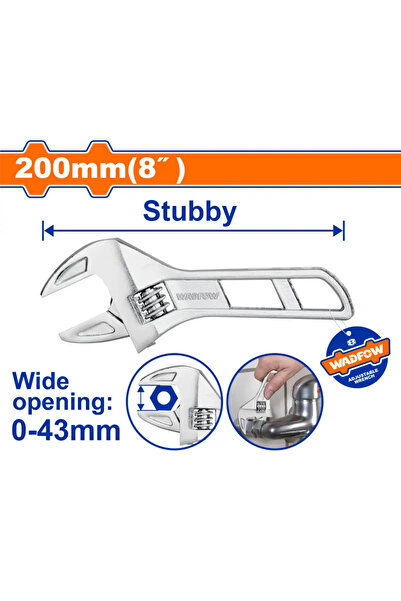 WADFOW Short spanner 8" (200mm) - WAW7108