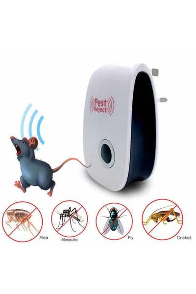 Generic Ultrasonic Pest And Mosquito Killer 5W White/Black