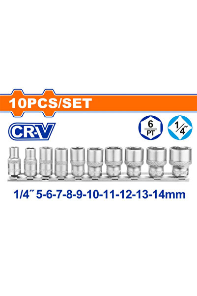 WADFOW طقم حبوب كروم 10 قطع 1/4" – WST4410