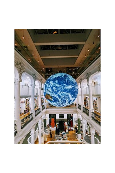 OEM Tablou Canvas - Librarie Carusel Globul Pamantesc Bucuresti Romania, 30 x...