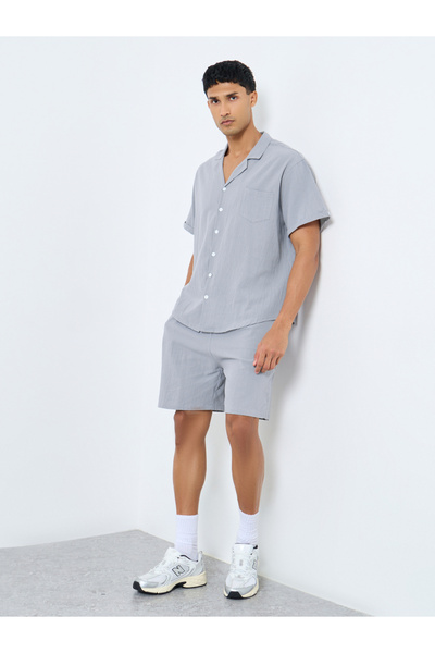Styli Men Regular Fit Shirt and Shorts Co-Ords