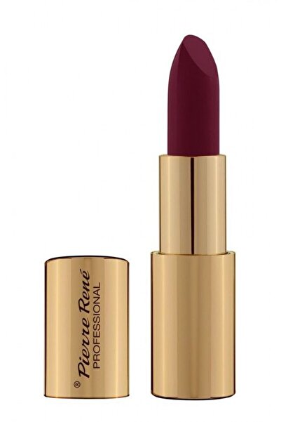 Pierre Rene Semi-Matte Lipstick - Royal Mat Lipstick Elegance Plum No.21 - PIERRE RENE