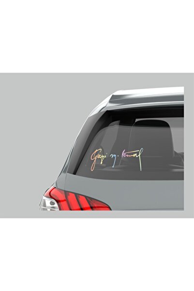 Altınuç Art Design 19x10 cm Hologram Renkli Gazi Mustafa Kemal Atatürk Sticke...