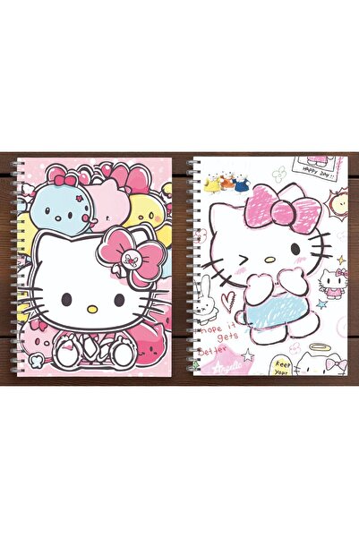 nihonwosekai 2 bucăți Sanrio Personaje Hello Kitty A5 Caiet cu spirală Anime 50 coli