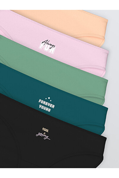 LC Waikiki Printed Bikini Panties 5 Pcs