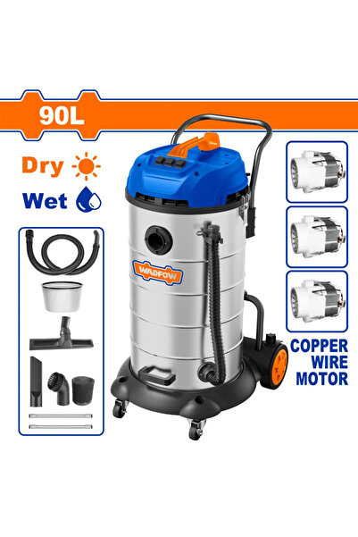 WADFOW 3 x 1200W Industrial Vacuum Cleaner - WVR5A90