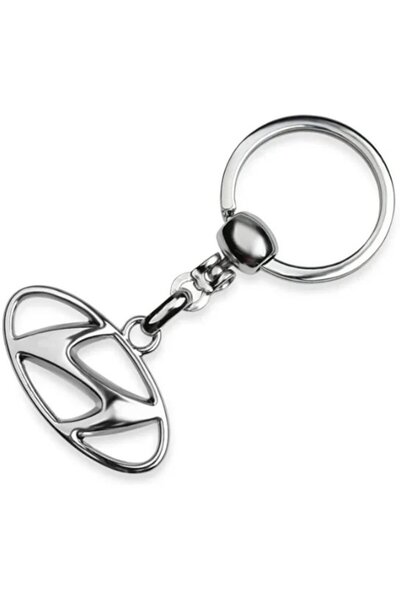 STİLİX GARAGE Hyundai Logo Metal Car Keychain - Chrome Plated