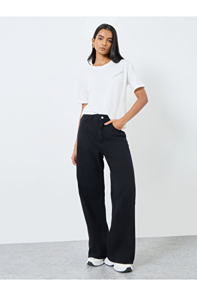 Take Two By Styli Feather Embroidered Regular Fit T-Shirt