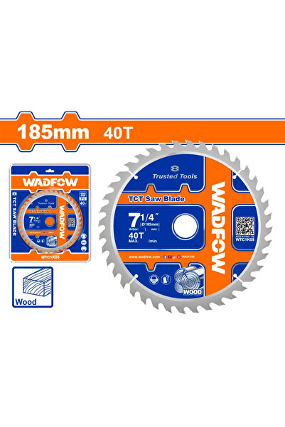 WADFOW ديسك قص خشب 185مم 40 سن — WTC1K05