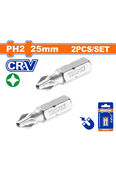 WADFOW طقم رؤوس دريل PH2 مربع ثقيل 25 مم – WSV1K12