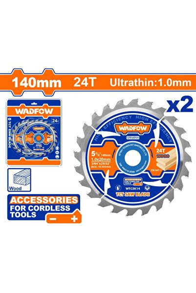 WADFOW ديسك قص خشب 140 مم 24 سن – WTC3K14