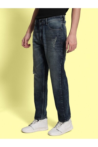 Bene Kleed By Styli Men Light Distress Relaxed Fit Jeans