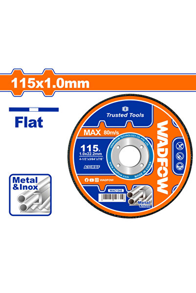 WADFOW ديسك قص ستانلس 115مم (4-1/2") × 1.0مم WAC1345