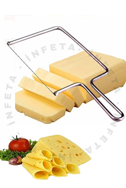 İnfeta Metal Peynir Dilimleyici Çok Amaçlı Kek Peynir Kesme Dilimleme Teli