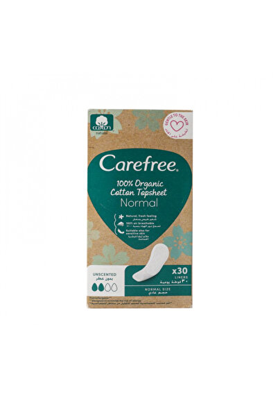 Carefree Daily Sanitary Pads to Reduce Odors 100% Unscented (Extra Large) - 64 Pads