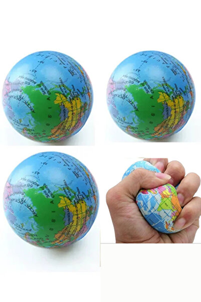 MİNGODAN كرة ضغط إسفنجية لتخفيف التوتر، لعبة علاجية لليد والمعصم، قطعة واحدة