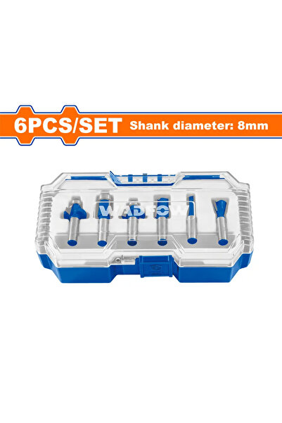 WADFOW طقم ريش راوتر 8مم – 6 قطع WRKSR0108