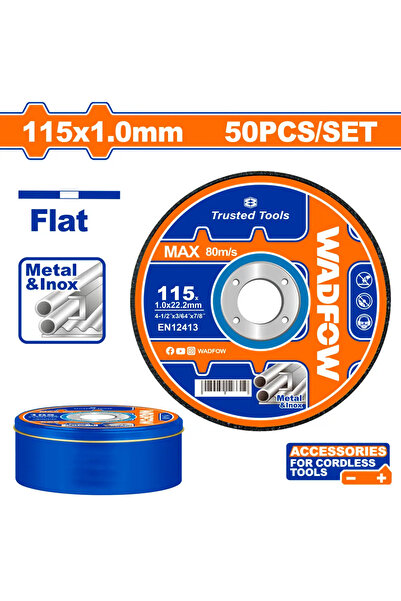 WADFOW ديسك قص ستانلس 115مم (4-1/2") × 1.0مم WAC3L45