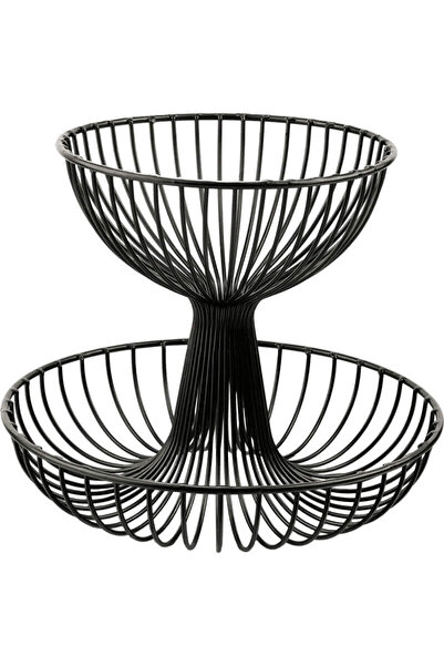 Altınbaşak 30*25 Cm İki Katlı Meyve Ve Ekmek Sepeti (A 028 01)