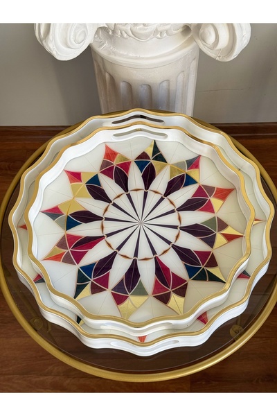 dunyazuccaciye Sandy 2 Li Lüx Tepsi