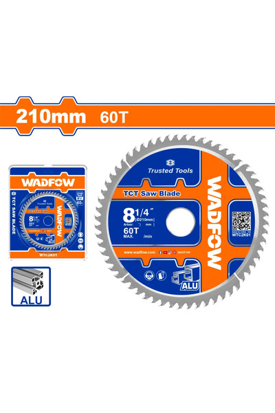 WADFOW ديسك قص ألمنيوم 210 مم 60 سن – WTC2K01