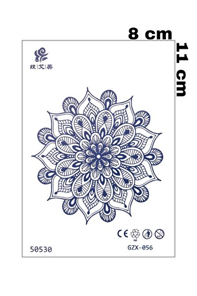 Mecit Tuhafiye 1 AY KALICI MANDANA DESEN VUCUT İÇİN GEÇİCİ DÖVME