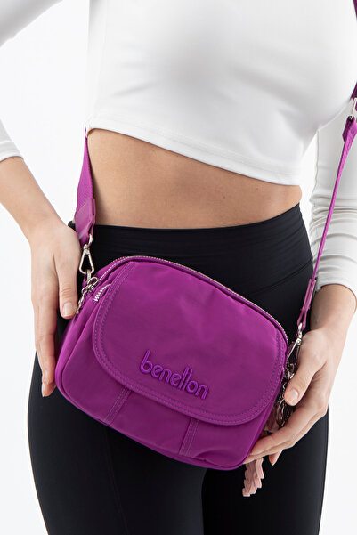 United Colors of Benetton BENETTON ΓΥΝΑΙΚΕΙΑ ΤΣΑΝΤΑ CROSSBODY ΜΟΥΡΤΑ BNT1493