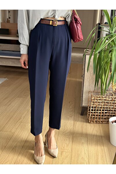 GAMZE ALPTEKİN Zr Original Brand Carrot Pants Fabric Trousers