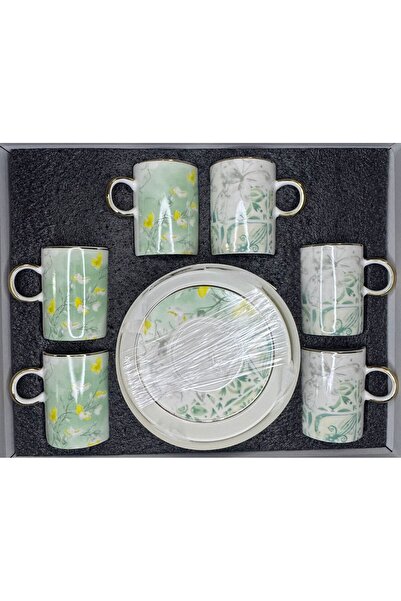JUVIA JV11 Lüks Porselen 6 Kişilik Kahve Takımı