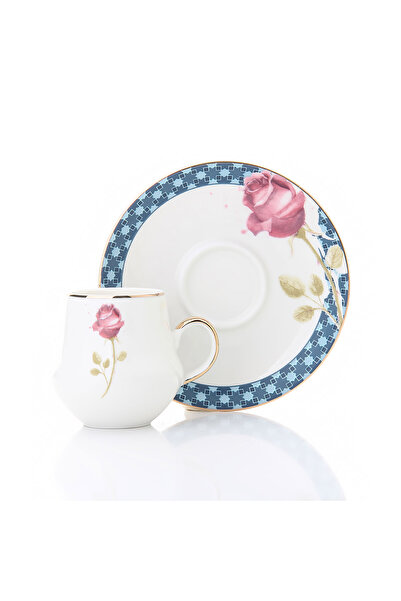 JUVIA JV18 Lüks Porselen 6 Kişilik Kahve Takımı