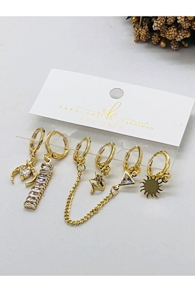 İnDerin مجموعة أقراط نسائية من الفولاذ مقاومة للتشوه