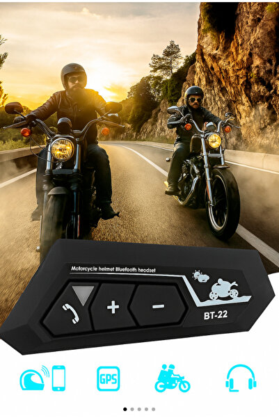 Moxti BT-22 Kask Kulaklık Bt22 Bluetooth Motosiklet Kulaklık 5.0 Bluetooth Intercom Motosiklet Kulaklık