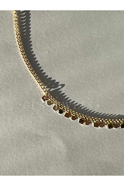 Generic Altın Kaplama Charm Halhal - 28cm - Kadın Günlük Takı