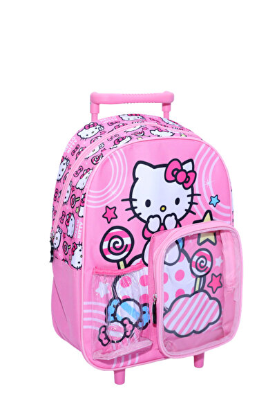 SANRIO Hello Kitty Junior 3-in-1 Set – 14" Trolley Bag with Lunch Box & Water Bottle – Pink