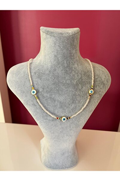 Asteria Jewelry Evil Eye Beaded Necklace