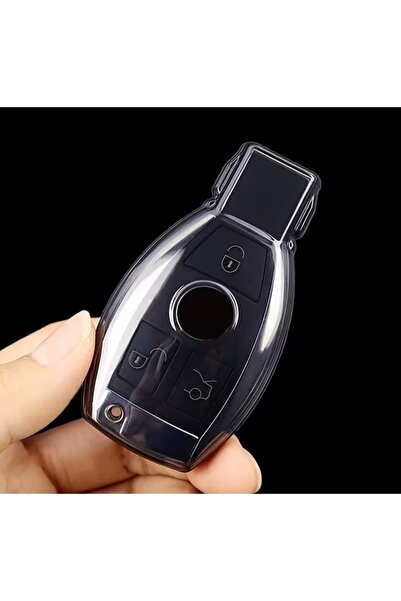 AYCANSTORE Mercedes Compatible Key Remote Case Full Size Transparent Dark Tra...