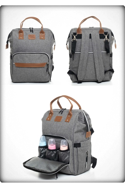 Özgün Baby حقيبة ظهر فاخرة من الجلد مقاومة للماء والبقع وقابلة للمسح للعناية ...